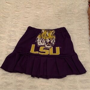 reworked LSU pleated skirt